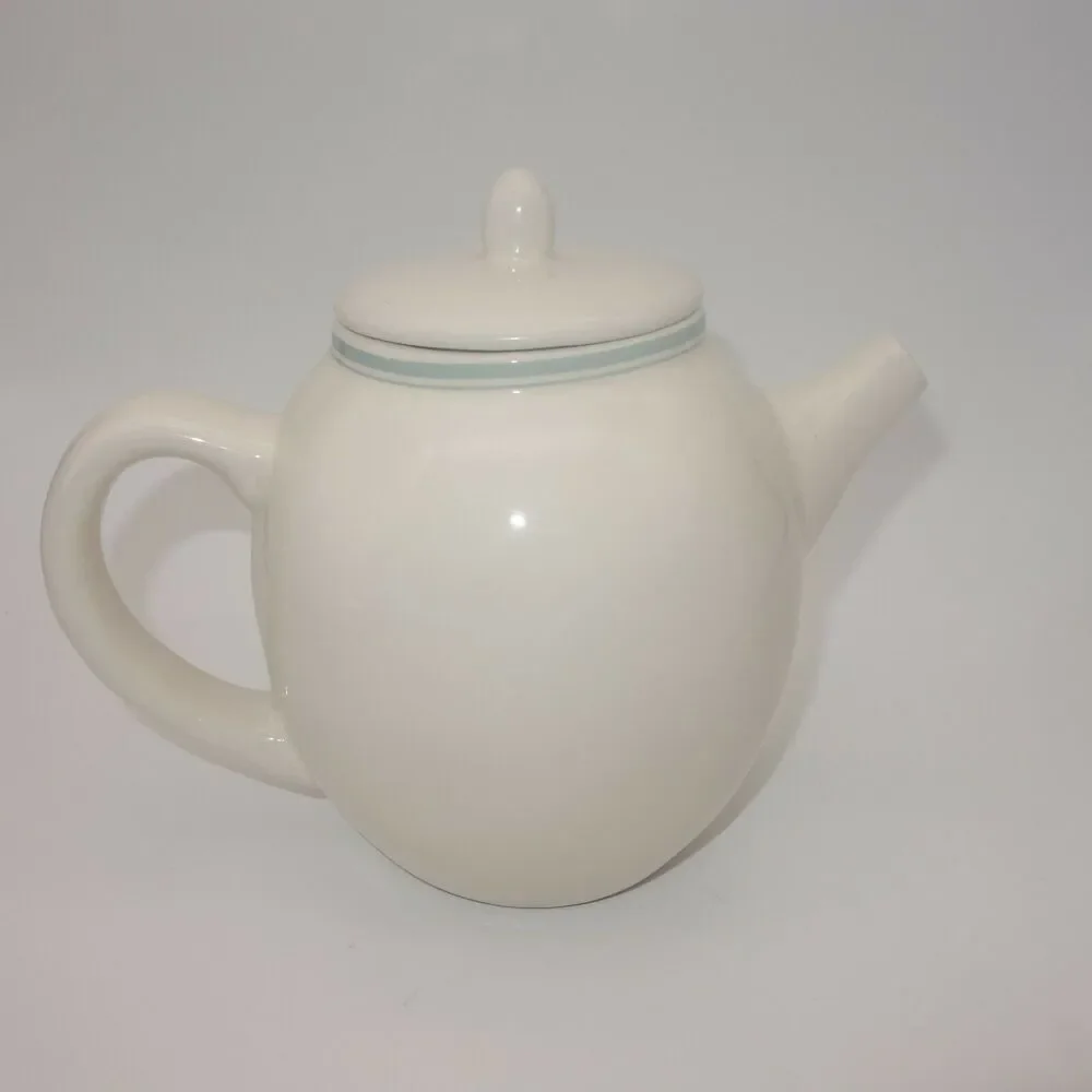 Rae Dunn Artisan by Magenta Blue Indigo Line Collection Teapot